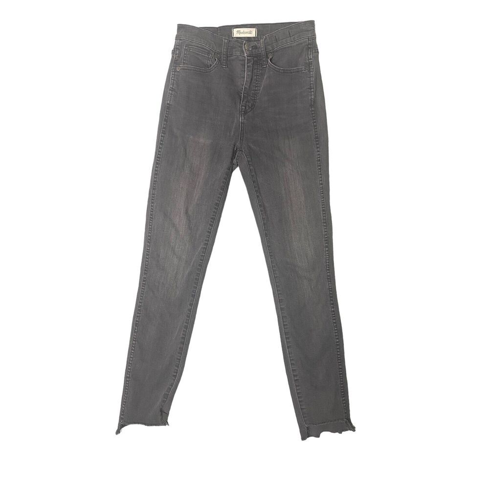 Madewell Womens 10" High Rise Skinny Raw Hem Jeans Size 25